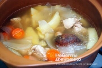 Картофельный суп-пюре на курином бульоне со сливками: итоги