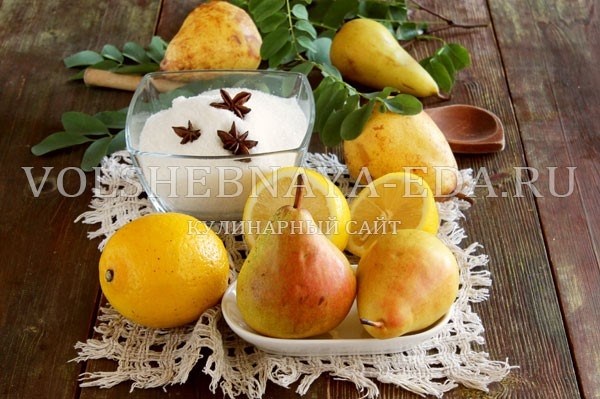 Прозрачное варенье из груш дольками с лимоном на зиму