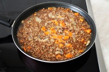 Как приготовить гречку с грибами, морковкой и луком. Рецепт