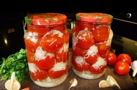 Классический рецепт помидоров под снегом
