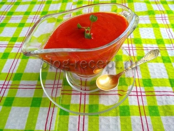 Рецепт вкусного соуса из томатов в собственном соку