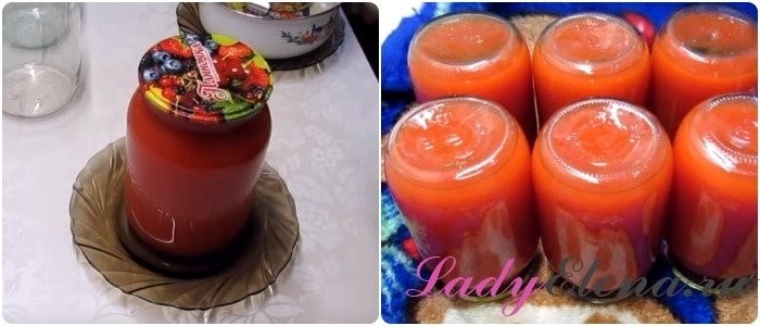 Заготовка томатного сока «пальчики оближешь» на зиму