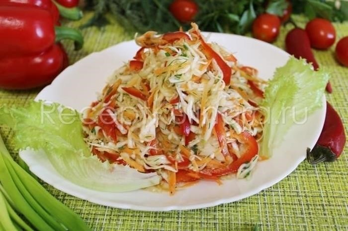 Как приготовить капустный салат «Витаминный»