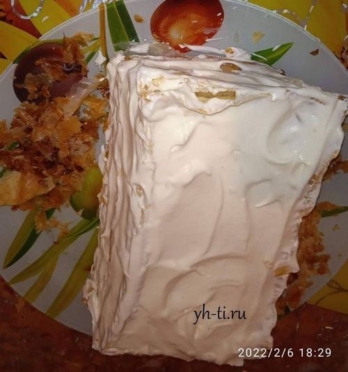 Пошаговый рецепт приготовления торта из слоеного теста со сгущенкой