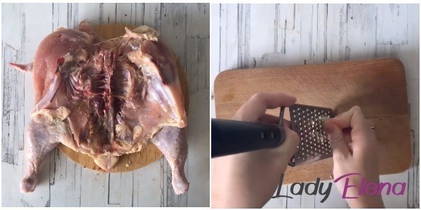 Жареная курица: подготовка продуктов