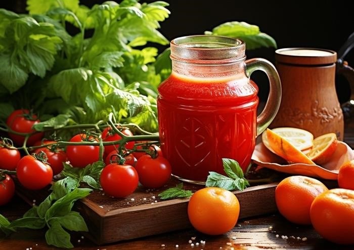 Что нужно для приготовления сока из помидоров?