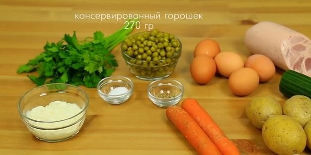 Простой и вкусный рецепт Оливье без добавления моркови
