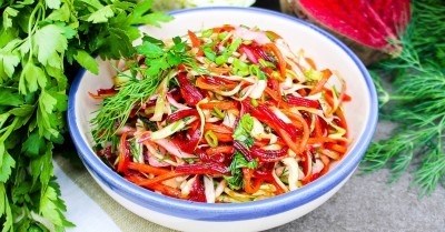 Рецепт №6. Быстрый овощной салат на каждый день