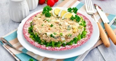 Рецепт №3. Быстрый диетический салат с тунцом