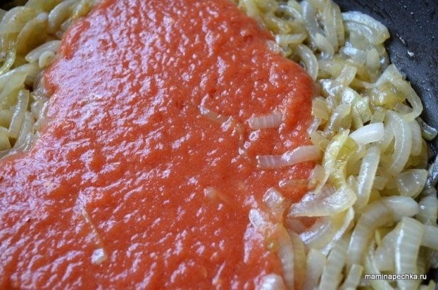 Пошаговый фото-рецепт приготовления фаршированного перца в томатном соусе: