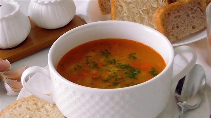 Рецепт супа из чечевицы красной с курицей в славянском исполнении