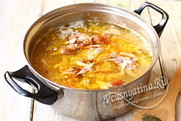 Пошаговый рецепт приготовления горохового супа с фото