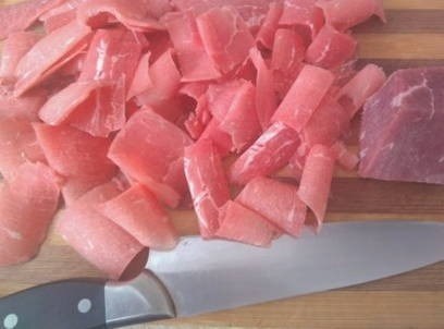 Пошаговый рецепт с фото: Теплый салат с баклажанами, помидорами и перцем
