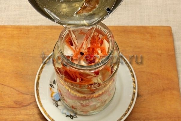 Вкусная капуста Провансаль с болгарским перцем на 3-литровую банку