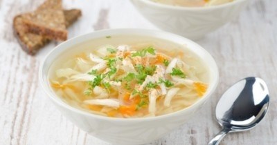 Куриный суп с макаронными изделиями без картошки